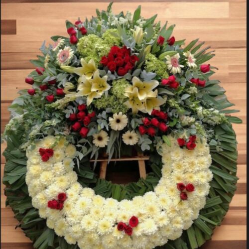 img_2301 Corona elegante con flores finas