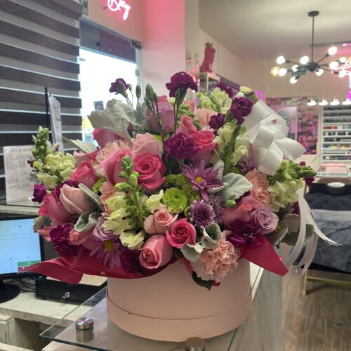 img_9517 Arreglo grande de varias flores en cilindro