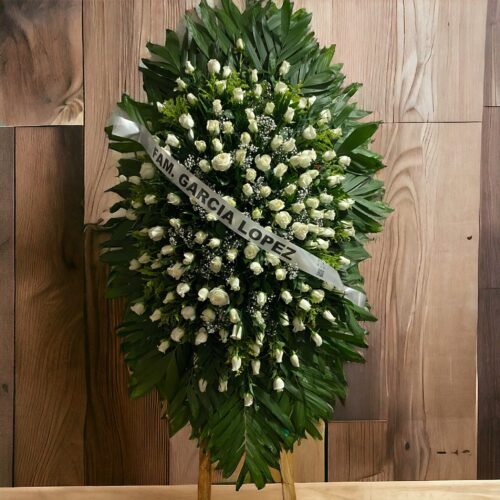 Lagrimón de 100 rosas blanco